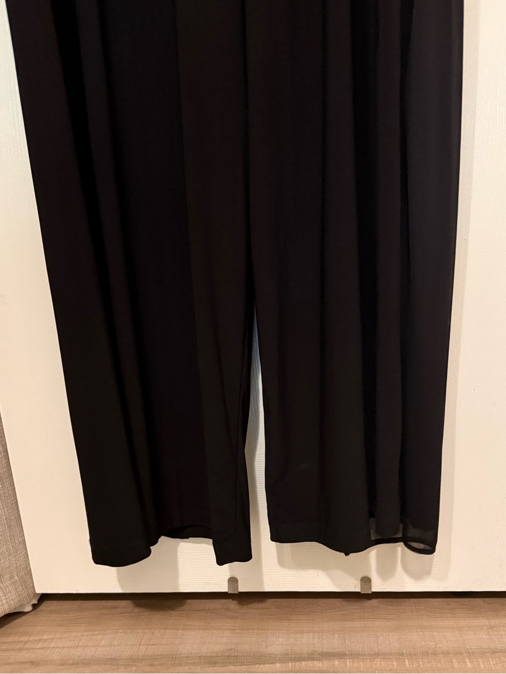 Women's Asymmetric Rhinestone-Trim Draped Jumpsuit Size 14 - Picture 8 of 10